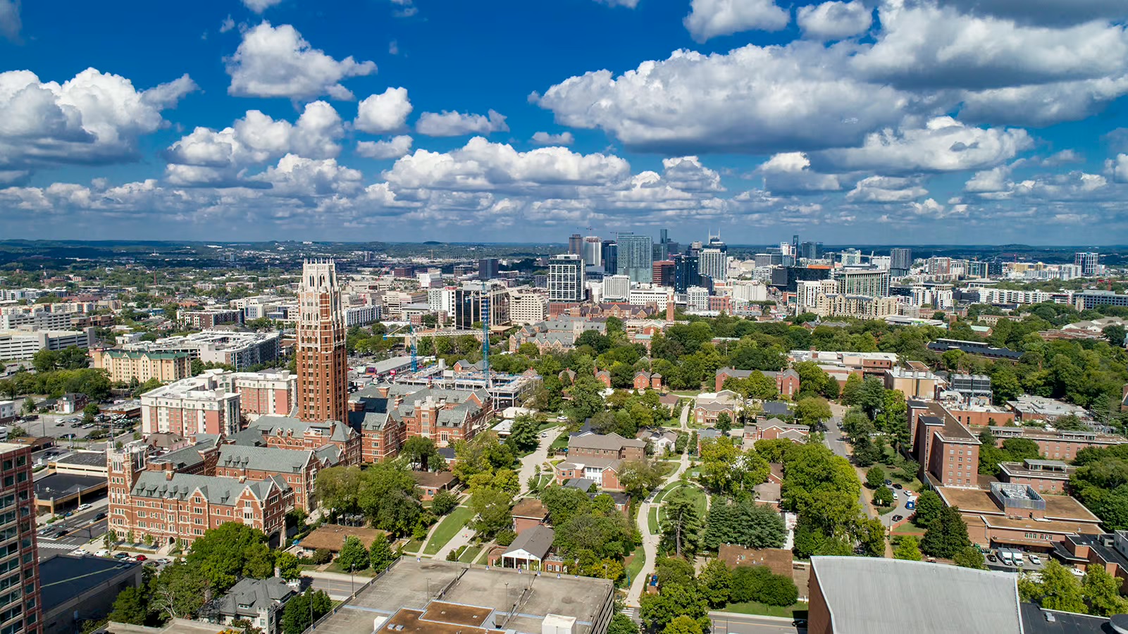 Midtown Nashville aerial view